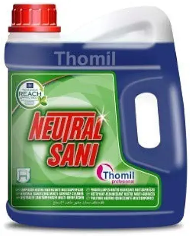 Thomil Detergente Con Bio-Alcohol De Ph Neutro Para La Limpieza Profunda E Higienización De Suelos Y Todo Tipo De Superficies Lavables - 4000 Ml  
