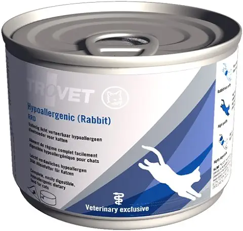 TROVET Hipoalergénico RRD (Rabbit) Cat – 12 x 200 g Latas  