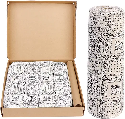 UNIMEIX 24 Toallas de Papel Reutilizables, Rollo Lavable, sin Desperdicios, Servilletas Reutilizables, Ecológicas, Toallas sin Papel para Cocina, Limpieza  