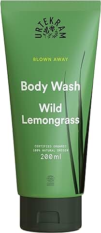 Urtekram - Blown Away - Wild Lemongrass - Gel de Ducha 200 ml - Ecológico, 200 Mililitro, 1  
