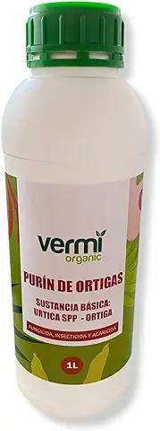 VERMIORGANIC | Purin de Ortiga Ecológico 1L | Potente Insecticida Plantas Exterior y Fungicida Plantas | Insecticida Plantas Ecológico | Beneficioso para Cualquier Tipo de Plantas  