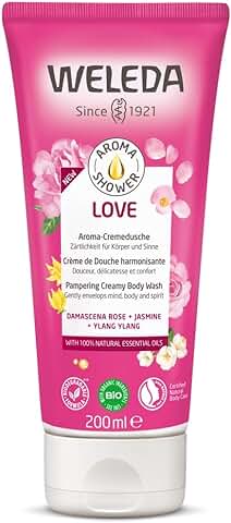 WELEDA Aroma Love - Gel de Ducha en Crema con Aroma a Rosa Damascena (200ml)  
