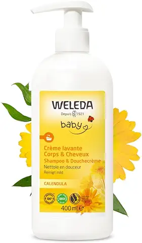 Weleda Baby Crema Lavadora Cuerpo y Cabello Caléndula 400 ml  