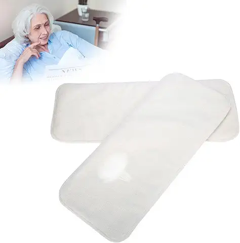 Yotown Adultos Pañales de Tela, Ajustado Pañal de Pañal Reutilizable y Ropa Interior Protectora de Cuidado de Incontinencia, Adecuado para Hombres Mujeres Adolescentes(2Pcs Diaper Insert Pad)  