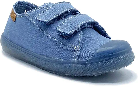 Zapatillas de Lona Ecológica para Niña y Niño/Bambas Infantiles con Aromaterapia Antimosquitos/Calzado Infantil con Cierre de Velcro/fabricacion en España  
