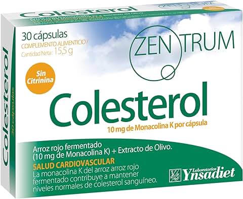 Zentrum90 Colesterol - 30 Capsulas - Arroz Rojo - Extracto Olivo  