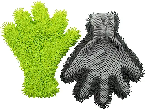 Zollner 2 Guantes para Limpiar el Coche, Limpieza Profesional sin Arañazos  
