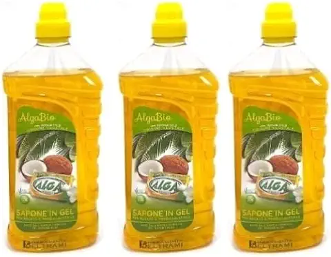3 Unidades. Jabón de gel 1250 ml Puro Jabón Detergente 100% Ecológico y Biodegradable para Lavar a mano y a Máquina (1250)  