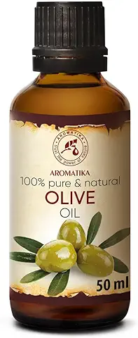 Aceite de Oliva - 50ml - Olea Europaea - Puro y Natural - Aceite Vegetal - Aceite Portador - Aceite Hidratante - Aceite Nutritivo Facial - Aceite para Piel - Cuidado del Cabello  