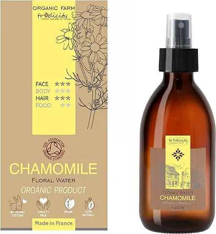 Agua Floral de Camomila Bio · Hidrolato de Manzanilla Romana Ecologico · Spray Facial, Cuidado del Pelo, Cuidado de la Piel del Bebé, Repostería · Hidrosol Natural - 250 ml  