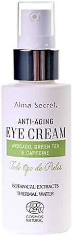 Alma Secret Contorno de Ojos Antiedad con Aguacate, Té Verde ECOCERT COSMOS NATURAL - 30 ML  