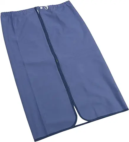 Almohadillas de Cama para Incontinencia Portátiles, Falda de Pañal de Algodón Reutilizable Lavable, Colchonetas Impermeables para Incontinencia con Cremallera para Adultos Mayores (Azul Oscuro)  