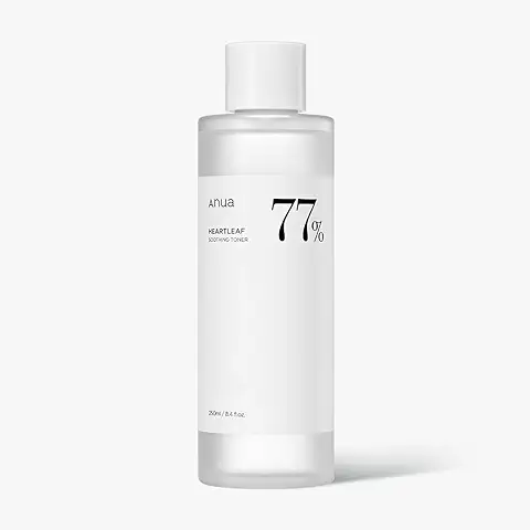 ANUA Heartleaf 77% Tónico Calmante I pH 5.5 Curación de Problemas, Calmante de la Piel, Refrescante, Hidratante, Purificante, Libre de Crueldad, Vegano, (250 ml / 8.45 Fl.oz.)  