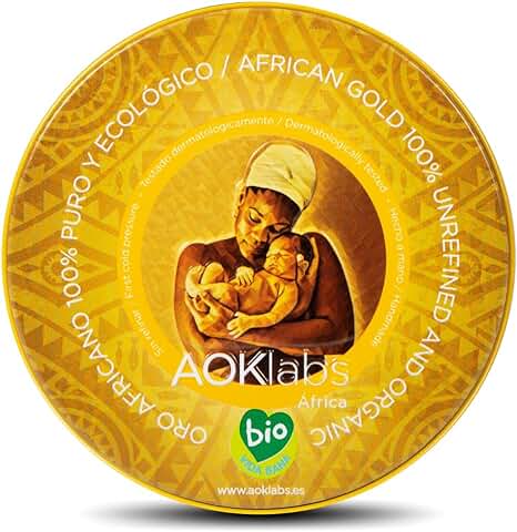 AOKlabs - Manteca de Karite Pura, Oro Africano - Sin Refinar, 100% Pura, Ecológica, Sin Aditivos - Hidrata, Regenera y Repara Piel y Cabello (100 ml)  