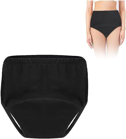 AOOWU Pañal Adulto Lavable, Pañal Tela Adulto, Calzoncillo Adultos de Incontinencia, Reutilizable Calzoncillos de Incontinencia Lavables, Bragas A Prueba de Fugas con Almohadilla Absorbente  