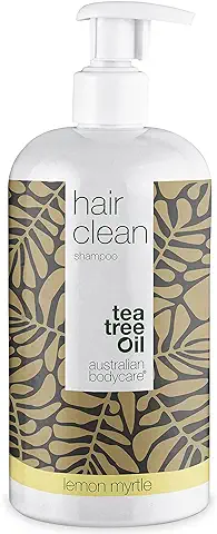 Australian Bodycare Champú para Cabello seco 500ml | Con Aceite de árbol de té y Mirto Limón | Anticaspa, Anti-picazón | Para el Cuidado Diario del Cuero Cabelludo, Psoriasis o Eczema | 100% Vegano  