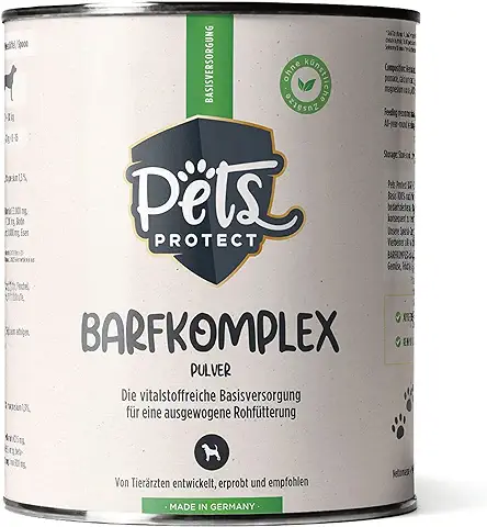BARFKOMPLEX para Perros | Aditivo Natural Barf | Suministro Completo para una Alimentación Cruda Adecuada y Equilibrada | Rico en Vitaminas y Minerales | Sin Aditivos Artificiales | 500 g |  