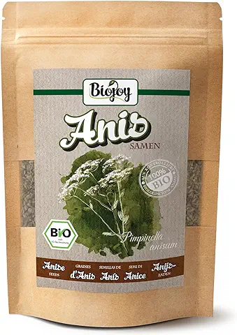 Biojoy Semillas de Anís Orgánico (250 gr), Naturales, sin Aditivos  