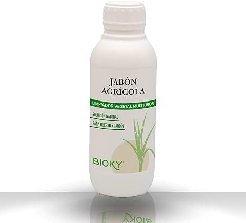 Bioky Jabón Potásico Ecológico para Plantas 100% Natural 1L | Producto Eco Múltiples Usos | Controlador de Plagas Bio (1L)  