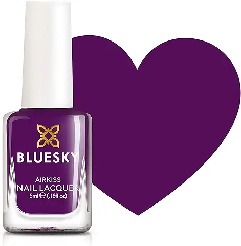 Bluesky Berry Burst - Esmalte de Uñas Infantil, Inodoro, con base de Agua, no Tóxico y Fácil de Quitar, 5 ml, Color Morado  