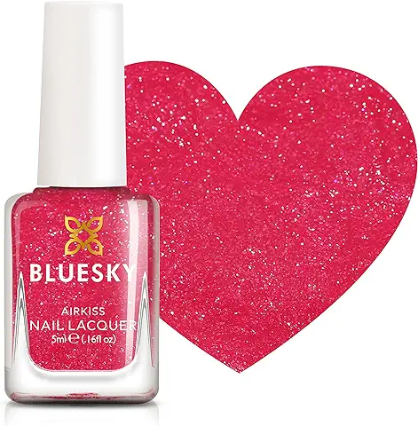 Bluesky Cherry Fizz - Esmalte de Uñas Infantil, Inodoro, con base de Agua, no Tóxico y Fácil de Quitar, 5 ml, Color rojo  