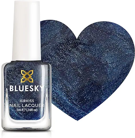 Bluesky True Blue - Esmalte de Uñas Infantil, Inodoro, con base de Agua, no Tóxico y Fácil de Quitar, 5 ml, Color azul Marino  