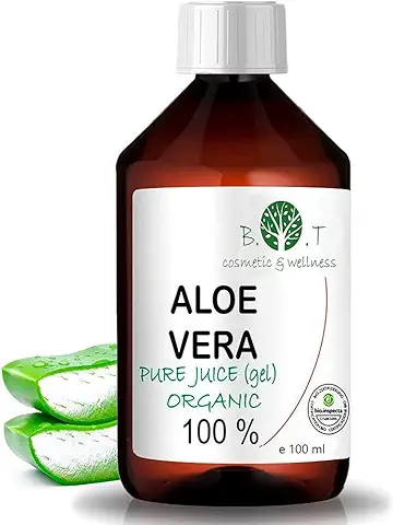 B.O.T Cosmetic & Wellness - Aloe Vera Líquido 100% Puro y Orgánico | Innovador Cuidado Personal | Hidratación Intensiva | Alivio de Piernas Cansadas | Revitalizador Capilar, 100 ml  