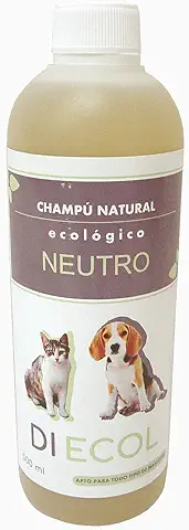 BOTE CHAMPU PARA MASCOTAS ECOLOGICO NATURAL HECHO EN ESPAÑA 500ML NEUTRO  