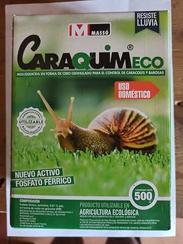 Caraquim Eco - Mata Caracoles y Babosas - Producto ECOLOGICO -Molusquicida  