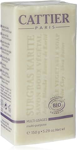 Cattier Jabón Vegetal Suave Surgras Karité BIO - (150 gr)  