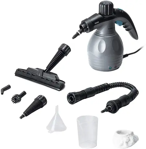 Cecotec Vaporeta Limpieza Hogar, Limpiadora de Vapor Tapicería Sofa, Coche, Vaporizador de Mano HydroSteam 1030 Active. Potencia Máxima 1000W, Depósito 350 ml, Presión 3Bares, Caudal de Vapor 30g/min
