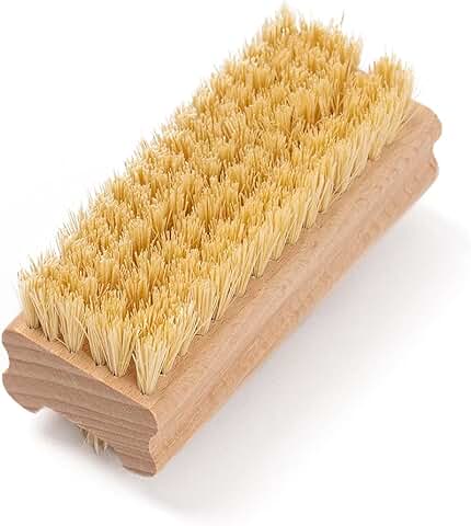 Cepillo de Uñas de Sisal Natural Eco Bath, Cepillos de Uñas para Limpiar Uñas, Cepillo de Limpieza de Uñas Respetuoso con el Medio Ambiente y con Cerdas Duras, Limpieza de Uñas con Sisal duro  
