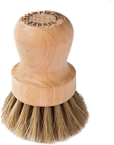 Chinchilla® Cepillo de Champiñones de Madera, para Limpiar Hongos o Verduras, Adecuado para Todos los Hongos, Cepillo de Cocina, Cepillo Natural, Cepillo de Limpieza Sostenible  