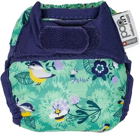Close Pop-In Pañal de Tela Reutilizable, Multicolor (Round the Garden), 0-3 Meses (2-5.5 kg)  