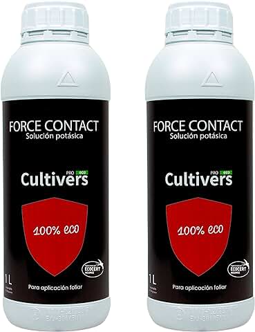 CULTIVERS Jabón Potásico Ecológico 2 L. Súper Concentrado. Actúa por Contacto. Super Concentrado. Múltiples Usos, 100% Natural Protección para Tus Plantas. Mejora Las Defensas de Las Plantas  
