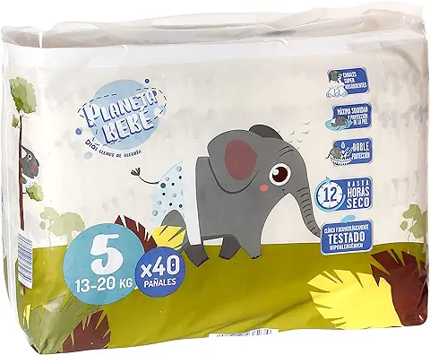 DIA PLANETA BEBE Pañales 13-20 kgs Talla 5 Paquete 40 uds  