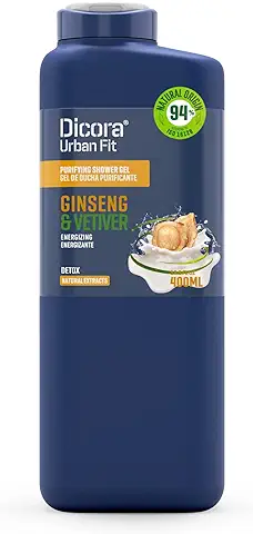 Dicora Urban Fit Gel de Baño Detox Gingseng & Vetiver 400 ml  