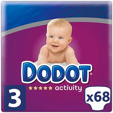 Dodot Activity - Pañales Talla 3, 68 Pañales, 6-10 kg  