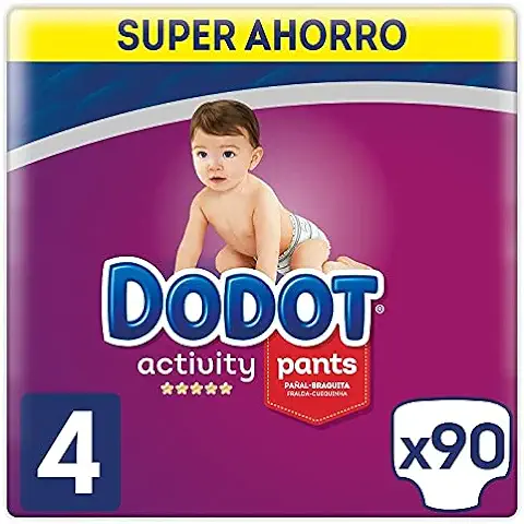 Dodot Activity Pants Pañal-Braguita Talla 4, 90 uds, 9-15 kg  