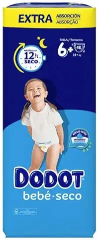 Dodot Bebé Seco Extra - Jumbo Pack Talla 6-48 uds.  