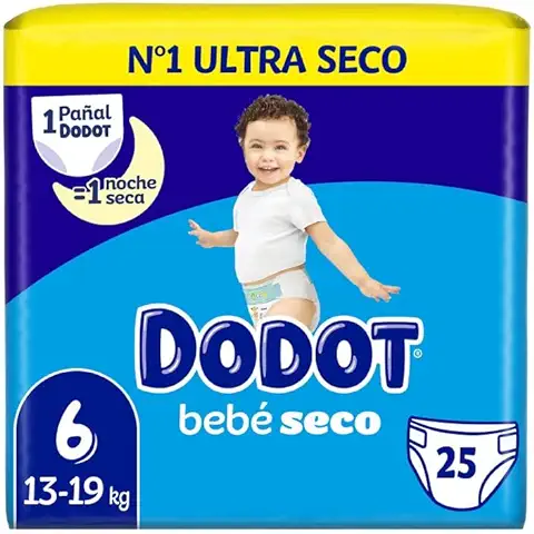 Dodot Bebé Seco Small Pack Talla 6-25 uds.  