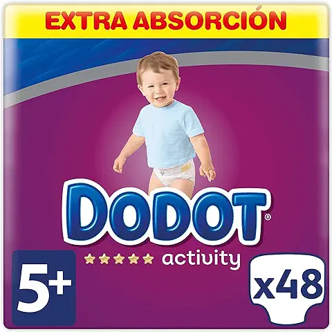 Dodot - Pañales Activity Extra t-5, 12 a 17 kg, 48 Unidades, 48 Unidad, 1  