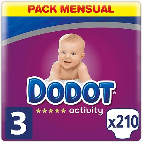 Dodot Protection Plus Activity - Pañales, Talla 3 (6-10 kg), pack de 210  