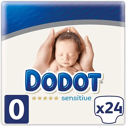 Dodot Protection Plus Sensitive Pañales Talla 0 (1.5 - 2.5 kg) - 2 x 24 Pañales  