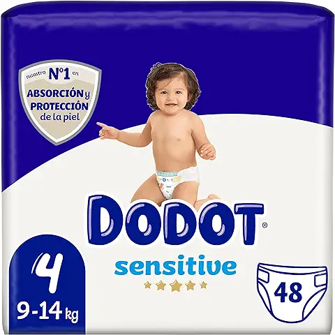 Dodot Sensitive - Pañales Talla 4, 48 Pañales, 9 a 14 kg  