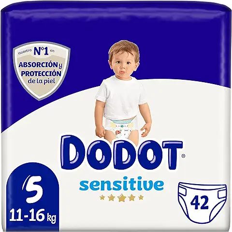 Dodot Sensitive - Pañales Talla 5, 42 Pañales, 11 a 16 kg  