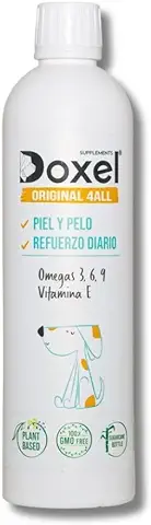 DOXEL Original 4ALL-1litro - Aceite para Perros| Suplemento Natural | Sistema Inmunitario Reforzado| Articulaciones| Pelo Brillante| Piel| Ácidos Grasos Omega 3 6 9| Vitamina E| Alergias  