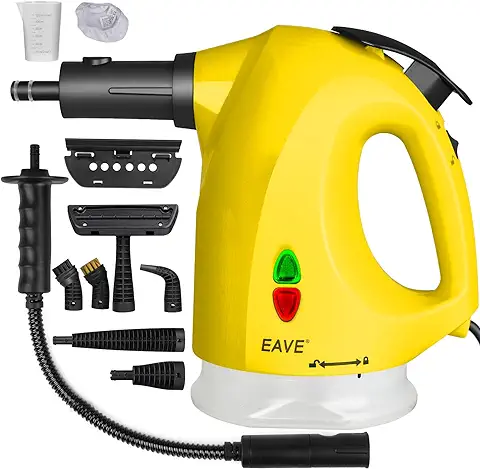 Eave Limpiador de Vapor Multifuncional Portátil con Bloqueo de Vapor para Cocinar al Vapor con Manos Libres, Calentamiento Rápido para la Limpieza de Superficies de la Cocina del Hogar  