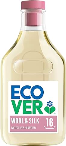 Ecover Detergente Líquido Lavadora Ecológico para ropa Delicada, Fragancia Waterlily/Honeydew, Delicado 750ml, 16 Lavados  