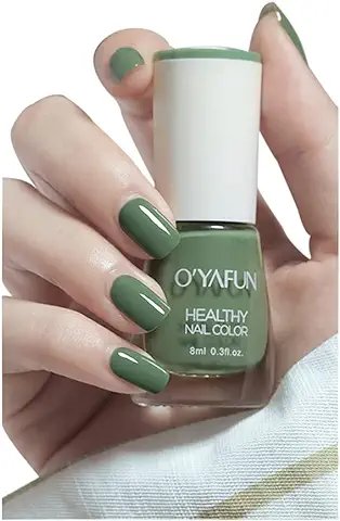 Esmalte de Uñas no Tóxico Clest F&H, Fácil de Pelar y de Secado Rápido, Ecológico y Esmalte de Uñas a base de Agua, Verde Matcha  